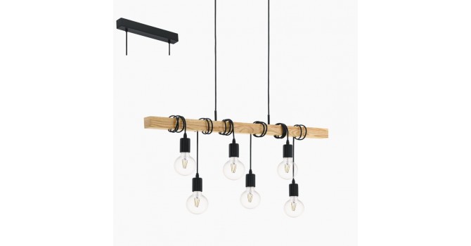 Townshend loftlampe - Sort/Eg